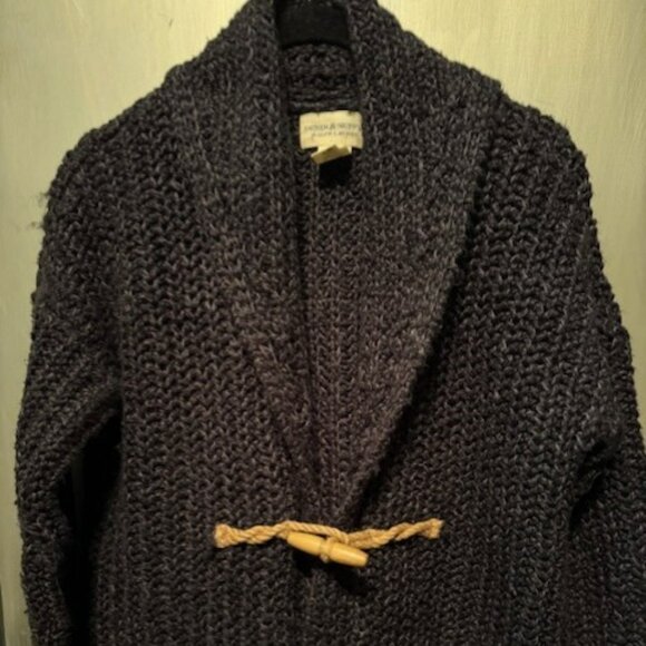 Denim & Supply Ralph Lauren Chunky Knit Wood Toggle Sweater Cardigan - Picture 12 of 16